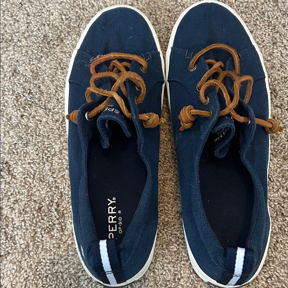 Sperry Men's Navy and Brown Boat Shoes